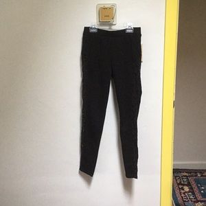 Black Leggings with Lace detail going up sides